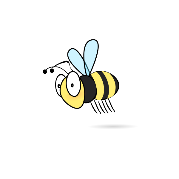 SVG Vector illustration of cartoon bumble bee
