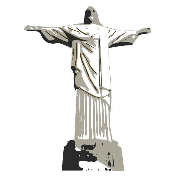 SVG Vector illustration of Christ the Redeemer statue