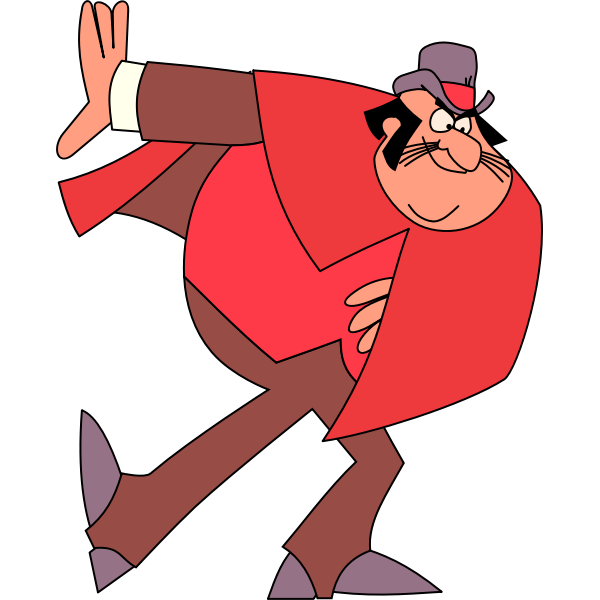 SVG Vector illustration of circus guy
