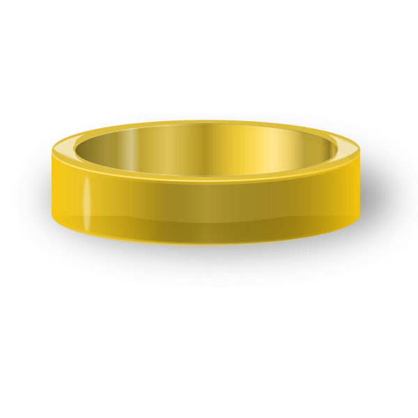 SVG Vector illustration of classic gold ring