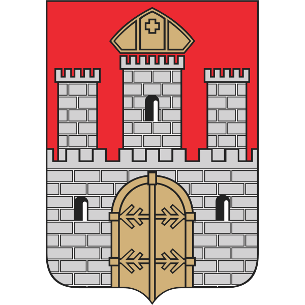 SVG Vector illustration of coat of arms of Wloclawek City