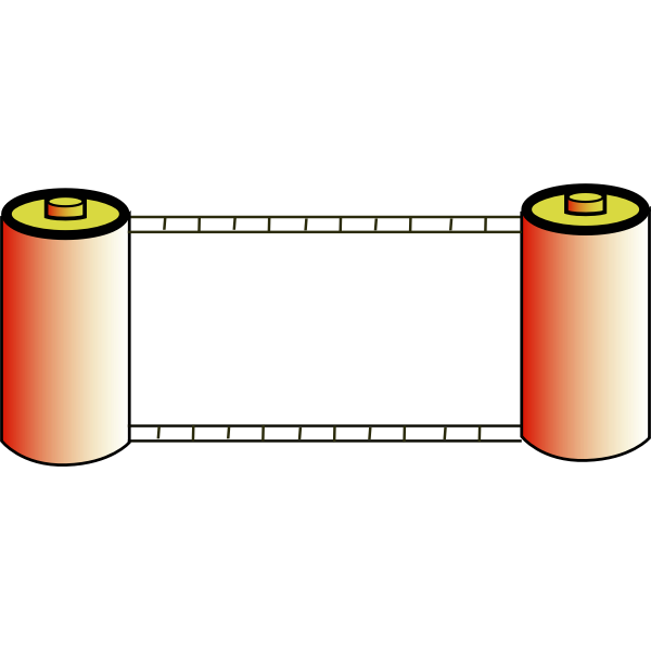SVG Vector illustration of color photo film rolls