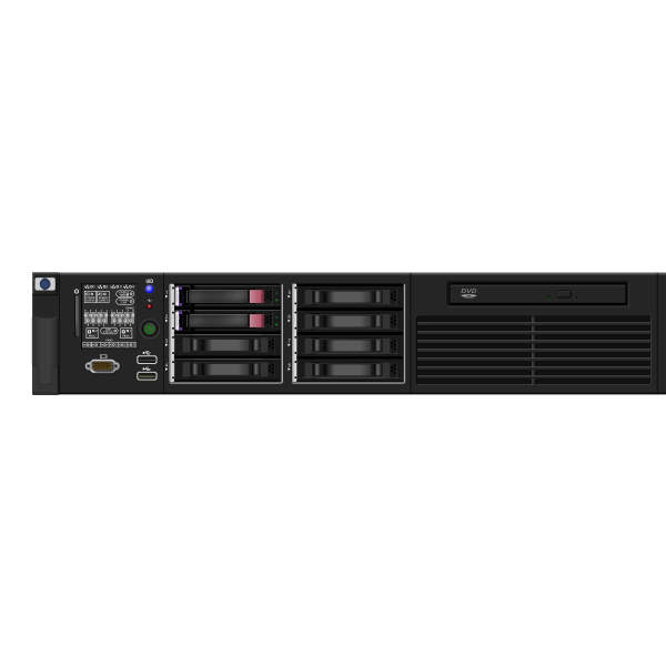 SVG Vector illustration of computer server 2U