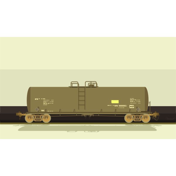 SVG Vector illustration of container train