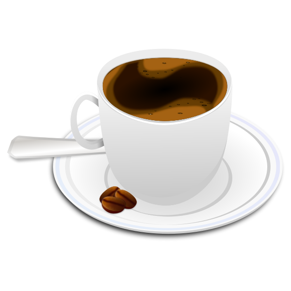 SVG Vector illustration of cup of espresso coffee