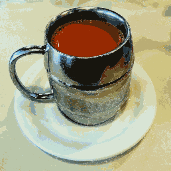 SVG Vector illustration of cup of tea with milk in Hong Kong