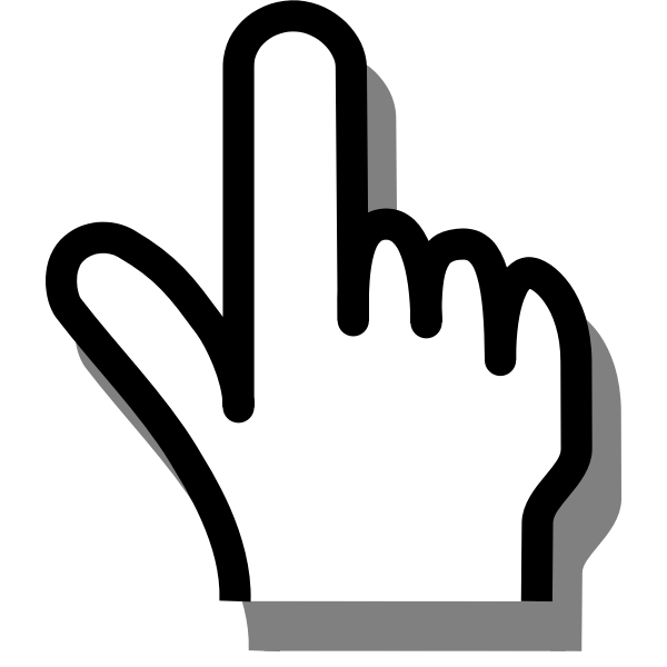 SVG Vector illustration of cursor sign