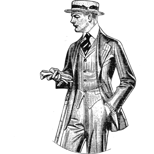 SVG Vector illustration of dapper gentleman