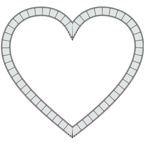SVG Vector illustration of decorative heart in color