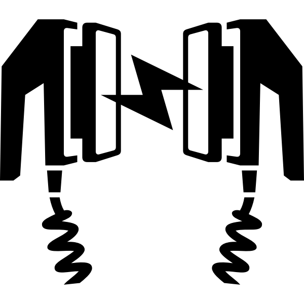 SVG Vector illustration of defibrillator pictogram
