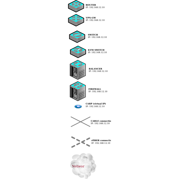 SVG Vector illustration of dex-infastructure