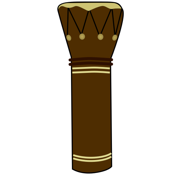 SVG Vector illustration of drum