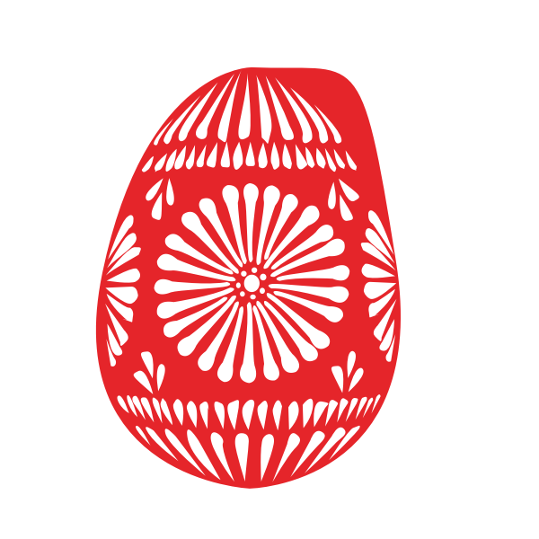 SVG Vector illustration of Easter egg