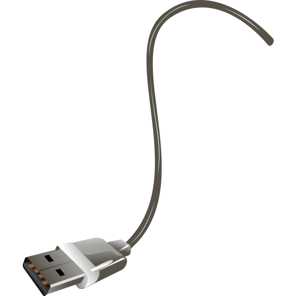 SVG Vector illustration of end of USB cable