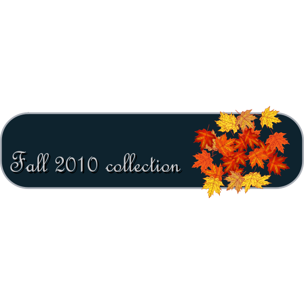 SVG Vector illustration of fall banner