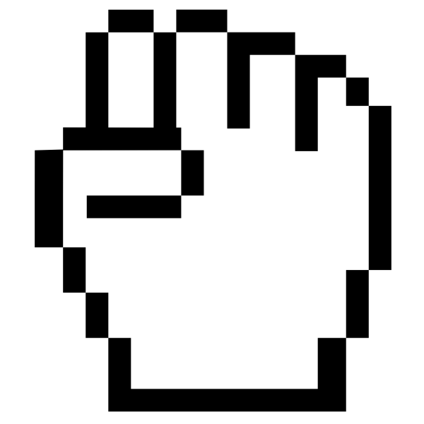 SVG Vector illustration of fist as mouse pointer