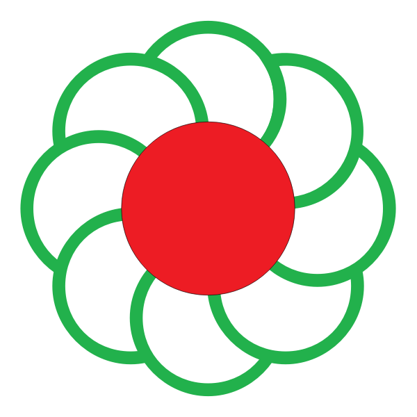 SVG Vector illustration of flower from Ikutahara municipality