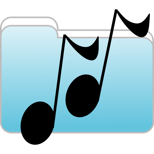 SVG Vector illustration of funny music notes
