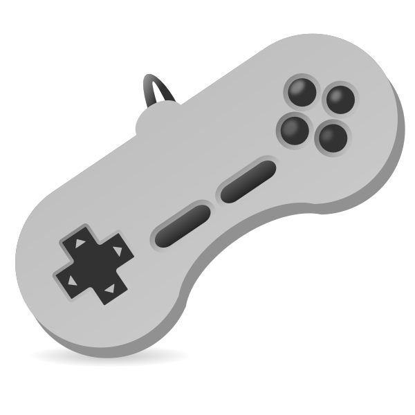 SVG Vector illustration of game console two hand joystick