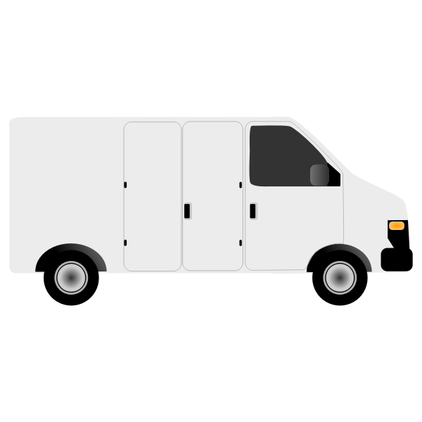 SVG Vector illustration of generic van