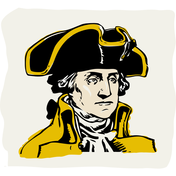 SVG Vector illustration of George Washington