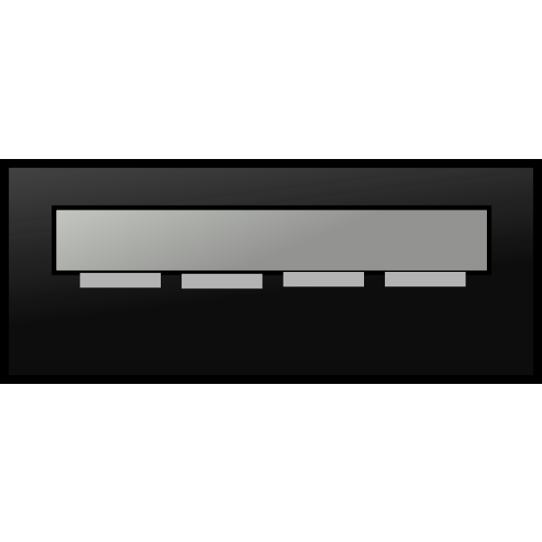 SVG Vector illustration of grayscale flashy USB memory stick
