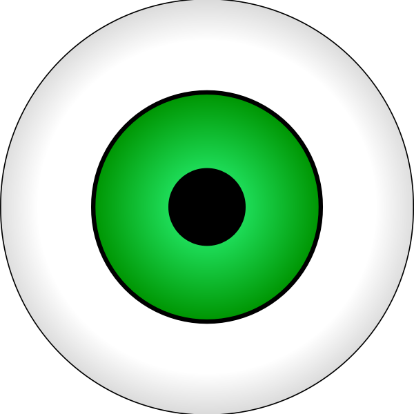 SVG Vector illustration of green eye iris