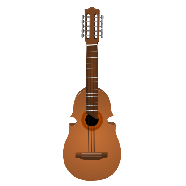 SVG Vector illustration of guitar