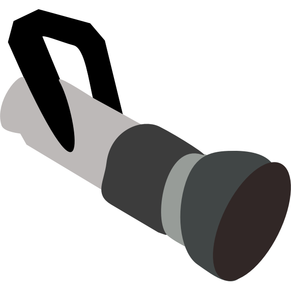 SVG Vector illustration of hand-held nozzle of a fire hose