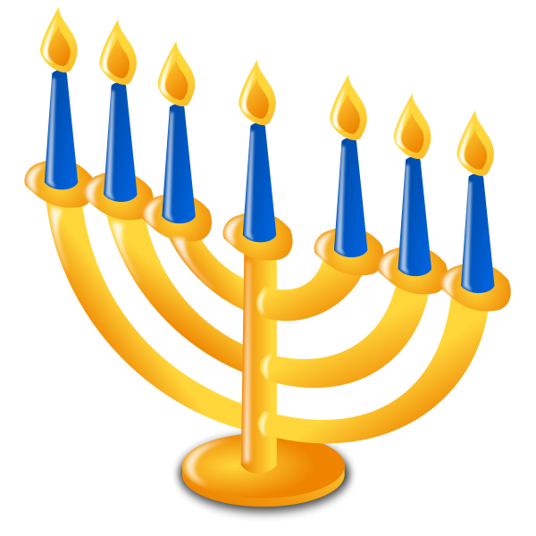 SVG Vector illustration of Hanukkah candles