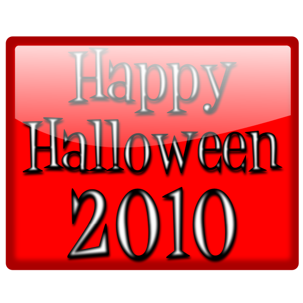 SVG Vector illustration of happy Halloween sign