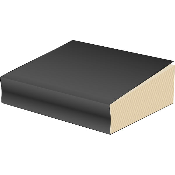 SVG Vector illustration of hardback book