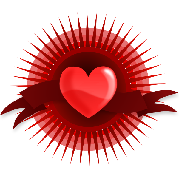 SVG Vector illustration of heart