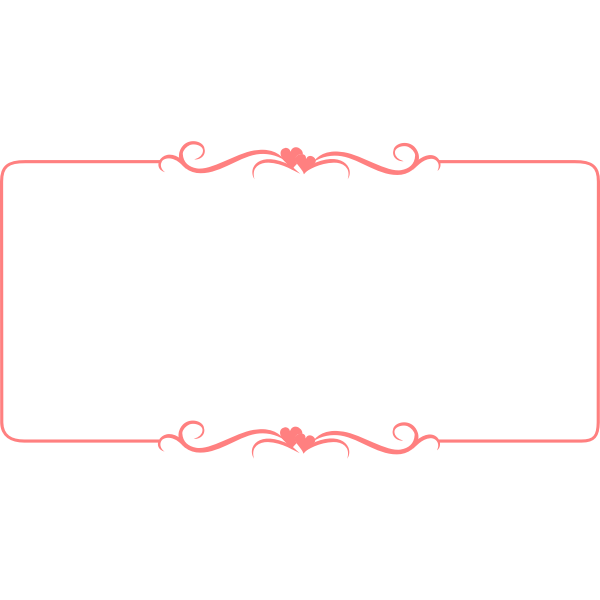SVG Vector illustration of heart decorated pink border