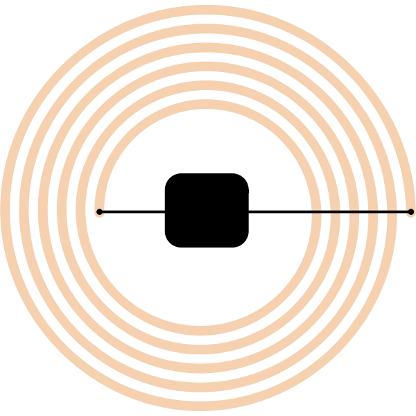 SVG Vector illustration of HF-RFID-Tag sign