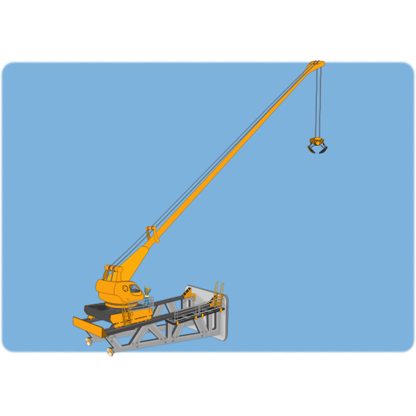 SVG Vector illustration of high crane