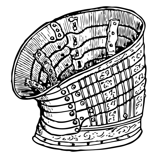 SVG Vector illustration of horseriding armor
