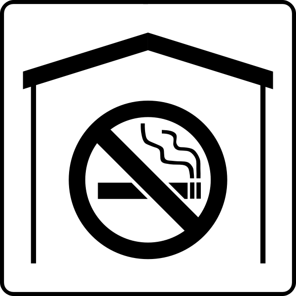 SVG Vector illustration of hotel no smoking sign