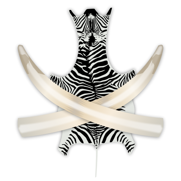SVG Vector illustration of hunting trophies