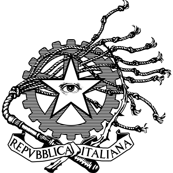 SVG Vector illustration of idea of logo for the Italian Republic