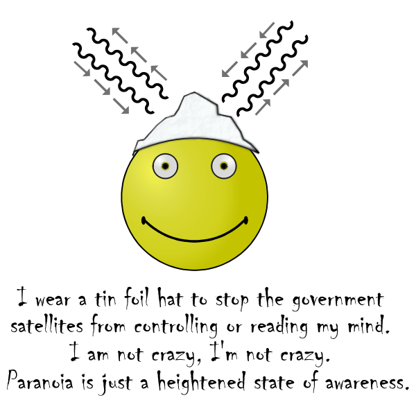 SVG Vector illustration of joke smiley for big brother is watching you