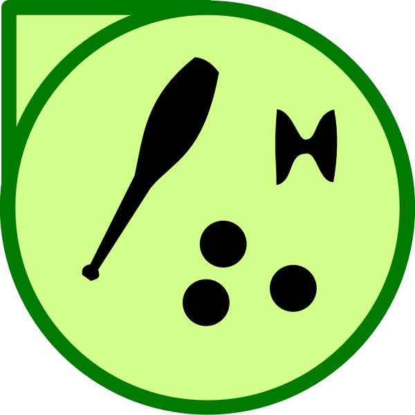 SVG Vector illustration of juggling equipment icon