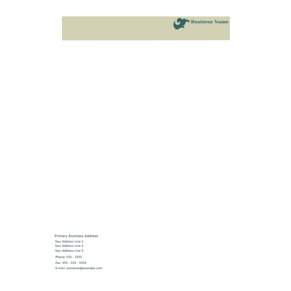 SVG Vector illustration of letterhead template
