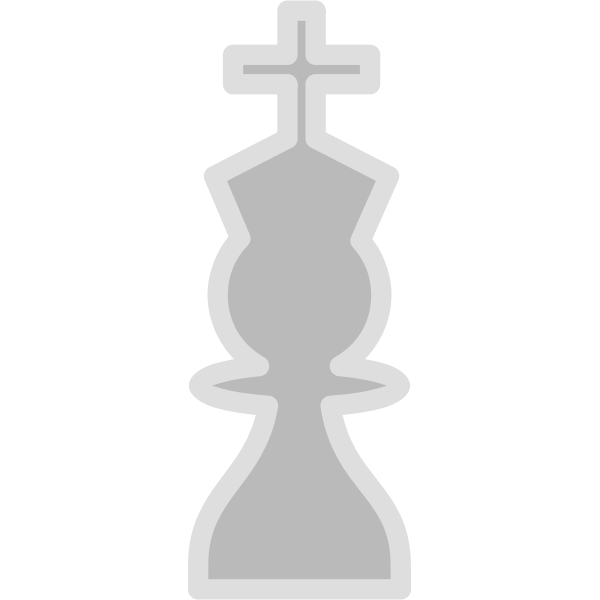 SVG Vector illustration of light chess figure pawn