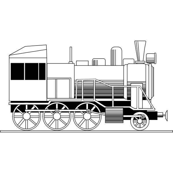 SVG Vector illustration of locomotive