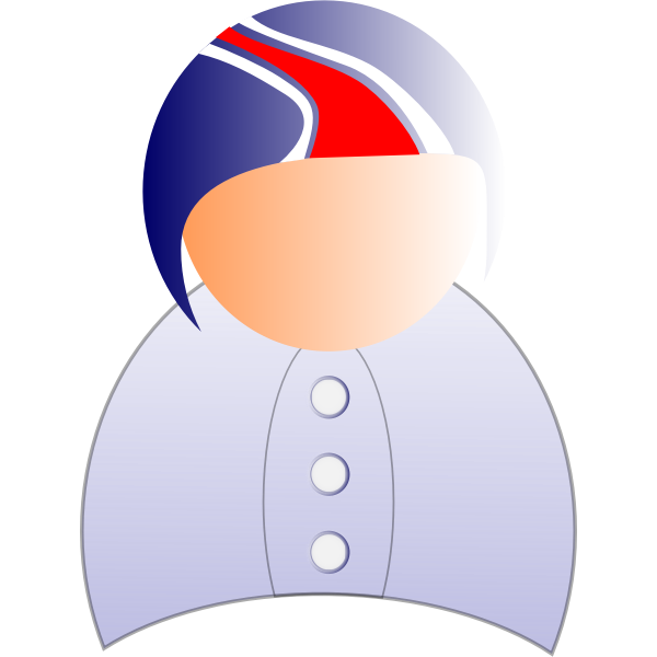 SVG Vector illustration of male user symbol