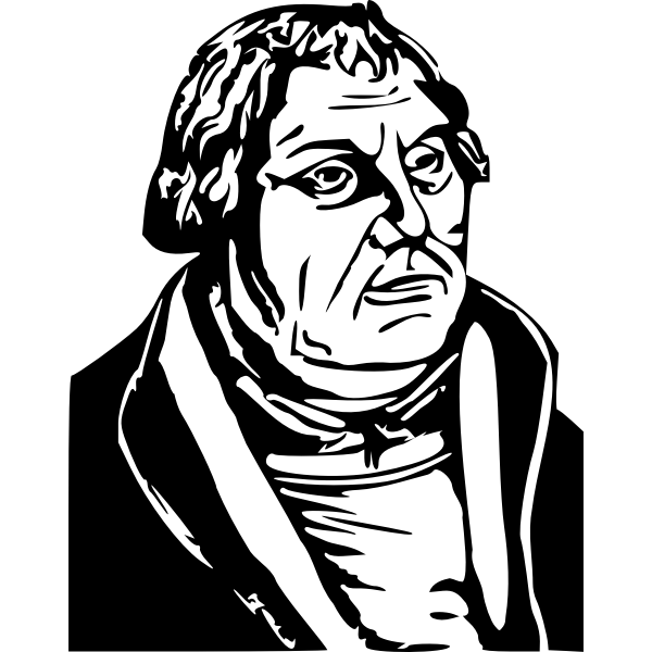 SVG Vector illustration of Martin Luther