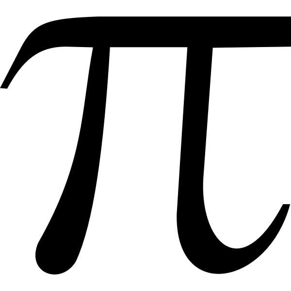 SVG Vector illustration of maths pi symbol