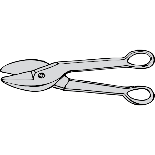 SVG Vector illustration of metal shears