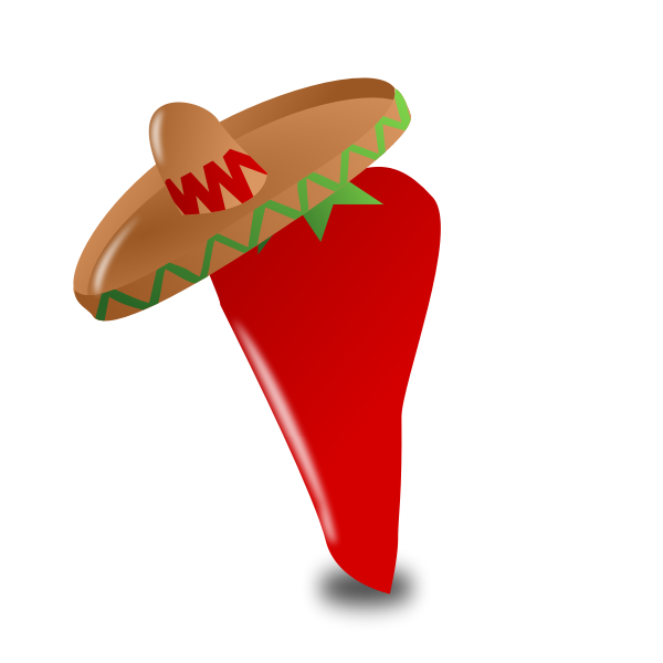 SVG Vector illustration of Mexican chili